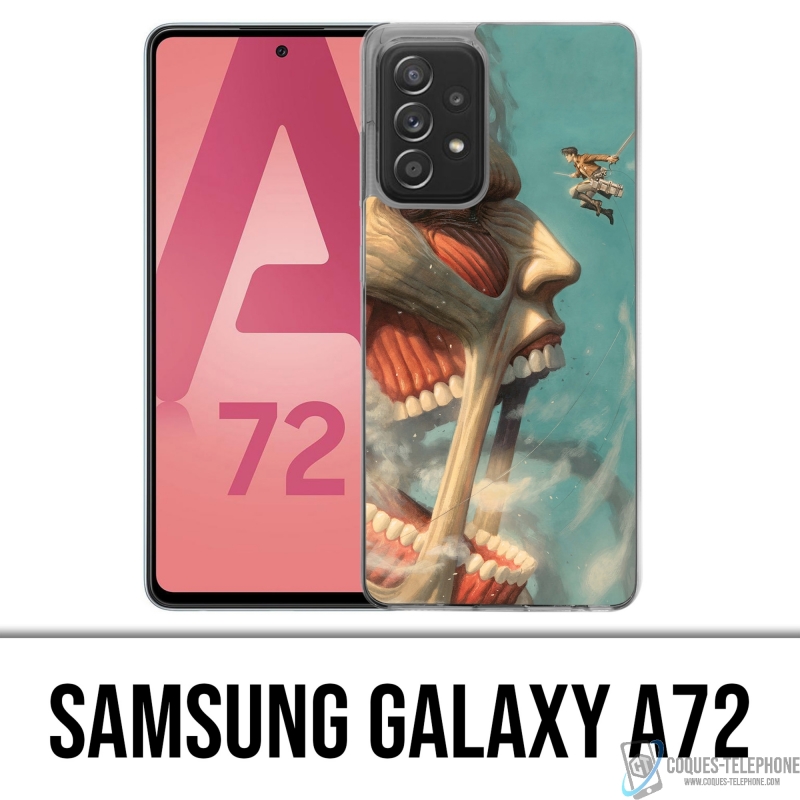 Samsung Galaxy A72 Case - Attack On Titan Art