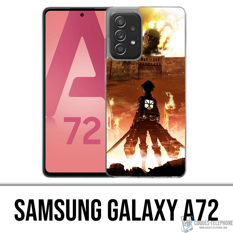 Póster Funda Samsung Galaxy A72 - Attak On Titan