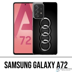 Custodia per Samsung Galaxy A72 - Logo Audi in metallo