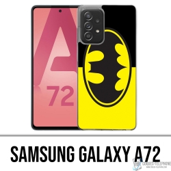 Custodia per Samsung Galaxy A72 - Batman Logo Classic Giallo Nero