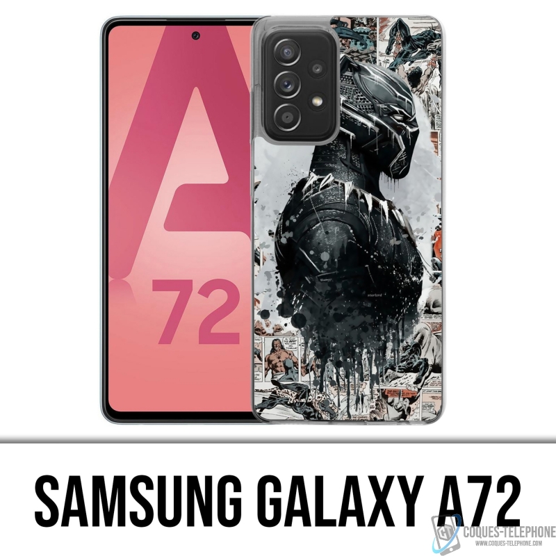 Funda Samsung Galaxy A72 - Black Panther Comics Splash
