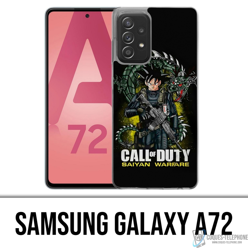 Coque Samsung Galaxy A72 - Call Of Duty X Dragon Ball Saiyan Warfare