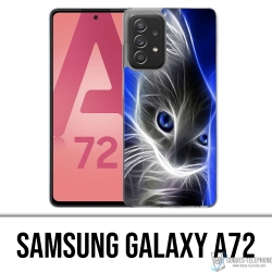 Coque Samsung Galaxy A72 - Chat Blue Eyes