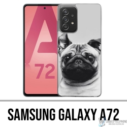Custodia per Samsung Galaxy A72 - Orecchie da Pug Dog