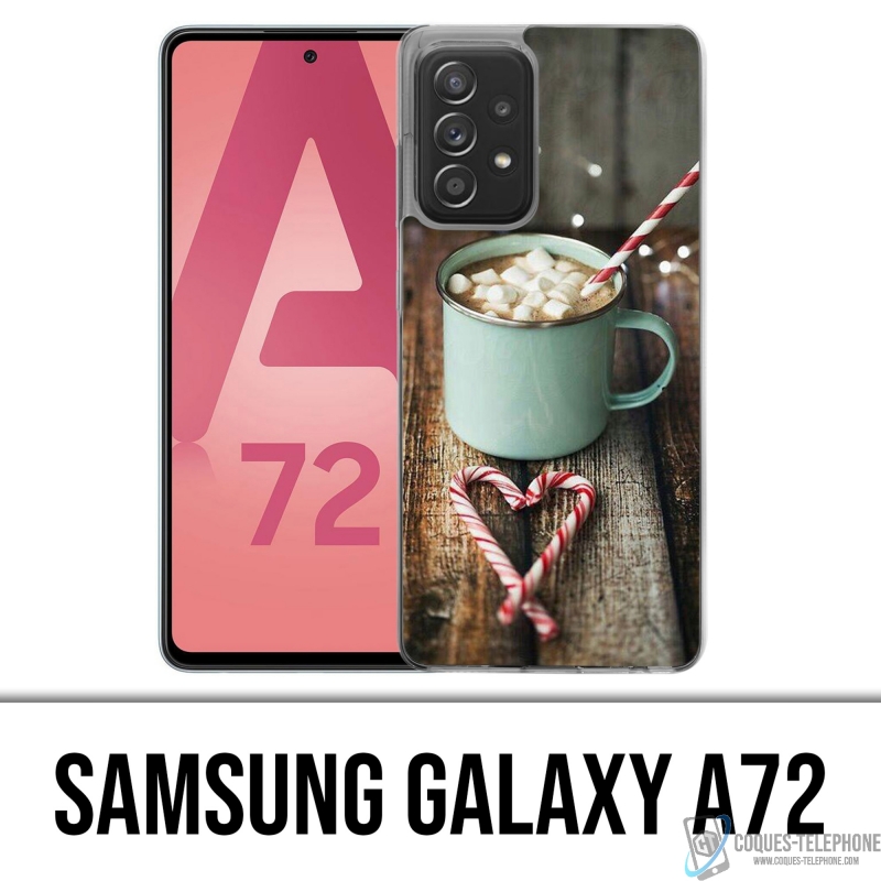 Custodia per Samsung Galaxy A72 - Marshmallow al cioccolato caldo