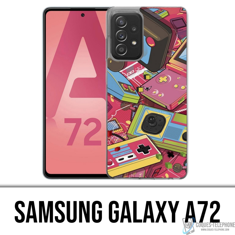Custodia per Samsung Galaxy A72 - Console vintage retrò