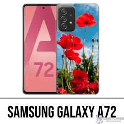 Samsung Galaxy A72 Case - Poppies 1