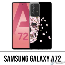 Custodia per Samsung Galaxy A72 - Crane Flowers