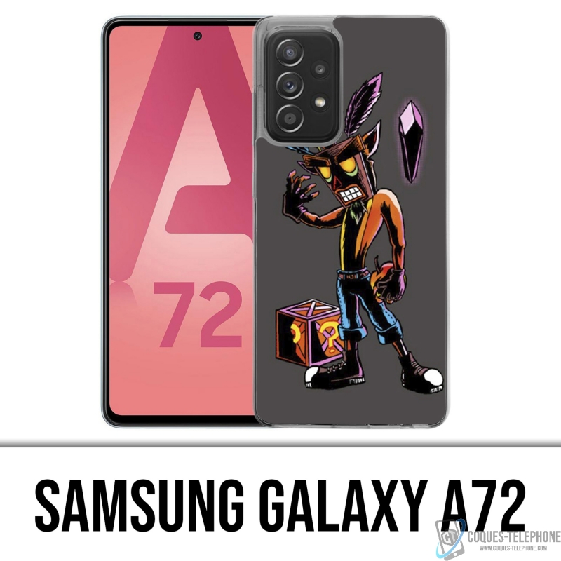 Custodia per Samsung Galaxy A72 - Maschera Crash Bandicoot