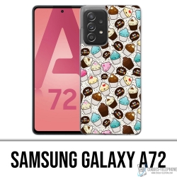 Custodia per Samsung Galaxy A72 - Kawaii Cupcake