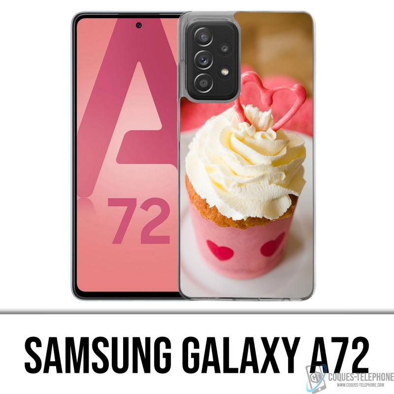 Coque Samsung Galaxy A72 - Cupcake Rose