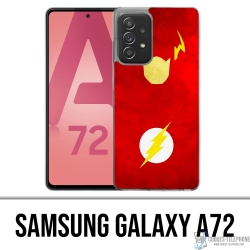 Custodia per Samsung Galaxy A72 - Dc Comics Flash Art Design