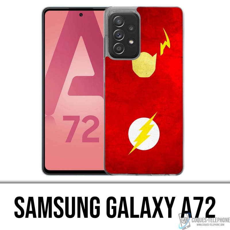 Coque Samsung Galaxy A72 - Dc Comics Flash Art Design