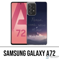 Samsung Galaxy A72 Case - Disney Zitat Think Believe