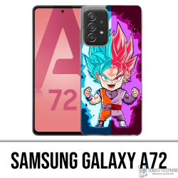 Custodia per Samsung Galaxy A72 - Dragon Ball Black Goku Cartoon