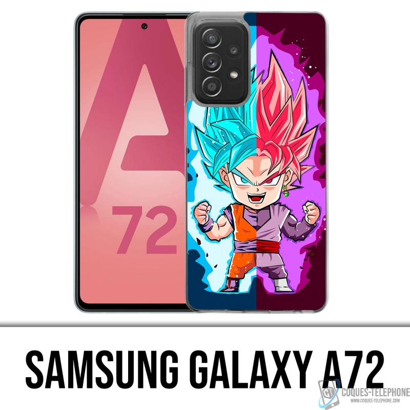 Coque Samsung Galaxy A72 - Dragon Ball Black Goku Cartoon