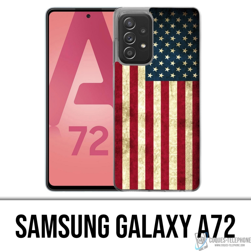 Coque Samsung Galaxy A72 - Drapeau Usa