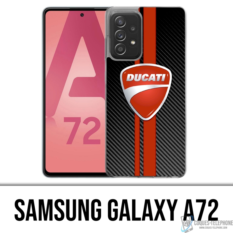 Coque Samsung Galaxy A72 - Ducati Carbon