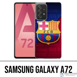 Funda Samsung Galaxy A72 - Logo Fútbol Fc Barcelona