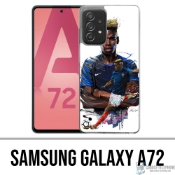 Samsung Galaxy A72 Case - Fußball Frankreich Pogba Zeichnung