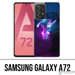 Custodia per Samsung Galaxy A72 - Logo Fortnite Glow
