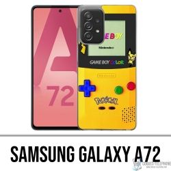 Custodia per Samsung Galaxy A72 - Game Boy Color Pikachu Pokémon Giallo