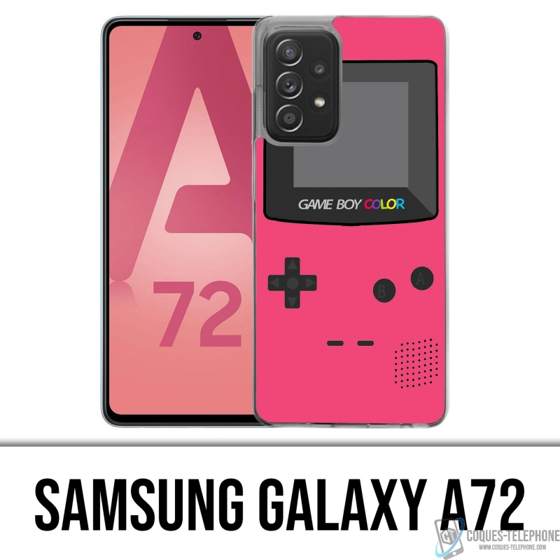 Coque Samsung Galaxy A72 - Game Boy Color Rose