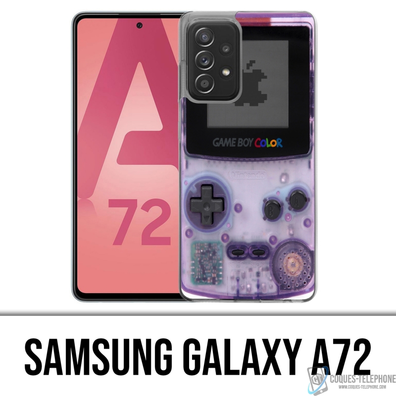 Coque Samsung Galaxy A72 - Game Boy Color Violet