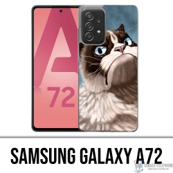 Custodia per Samsung Galaxy A72 - Gatto scontroso