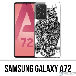 Coque Samsung Galaxy A72 - Hibou Azteque