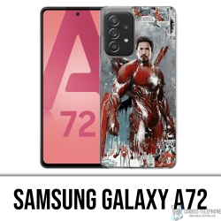 Funda Samsung Galaxy A72 - Iron Man Comics Splash