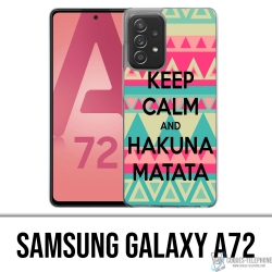 Samsung Galaxy A72 case - Keep Calm Hakuna Mattata