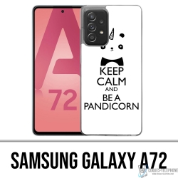 Samsung Galaxy A72 case - Keep Calm Pandicorn Panda Unicorn