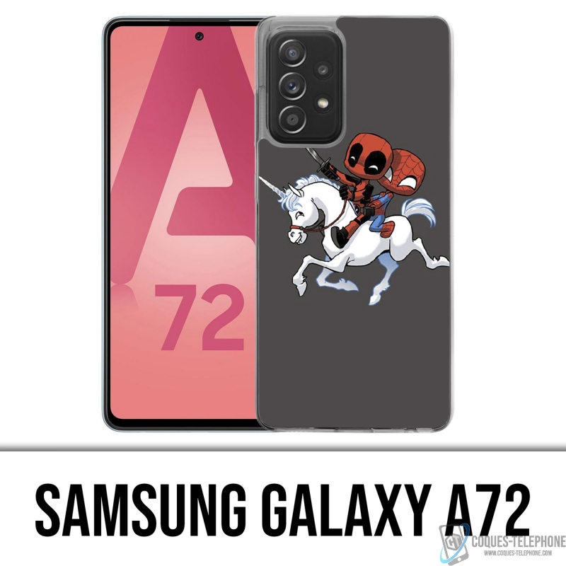 Coque Samsung Galaxy A72 - Licorne Deadpool Spiderman