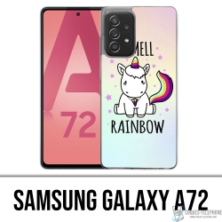 Coque Samsung Galaxy A72 - Licorne I Smell Raimbow