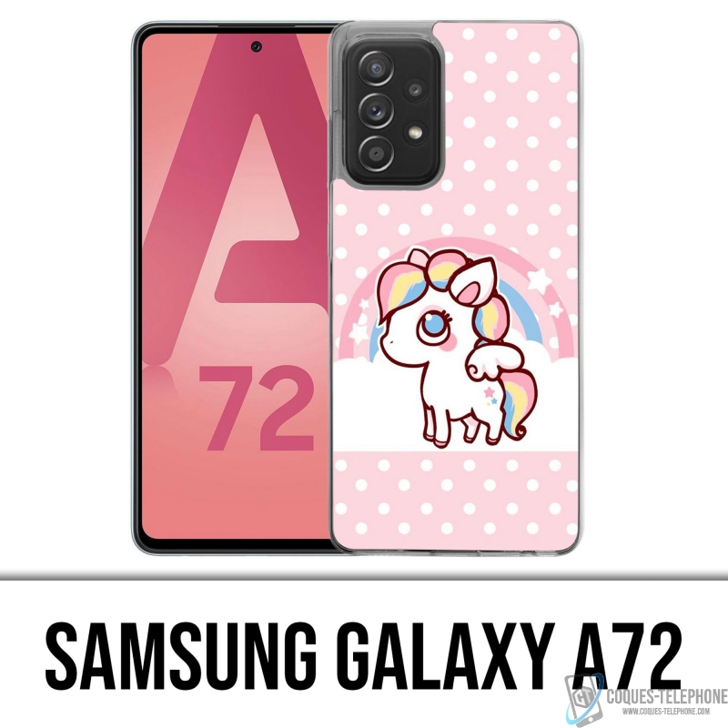 Coque Samsung Galaxy A72 - Licorne Kawaii