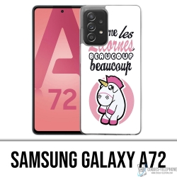 Coque Samsung Galaxy A72 - Licornes