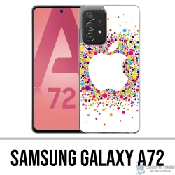 Coque Samsung Galaxy A72 - Logo Apple Multicolore