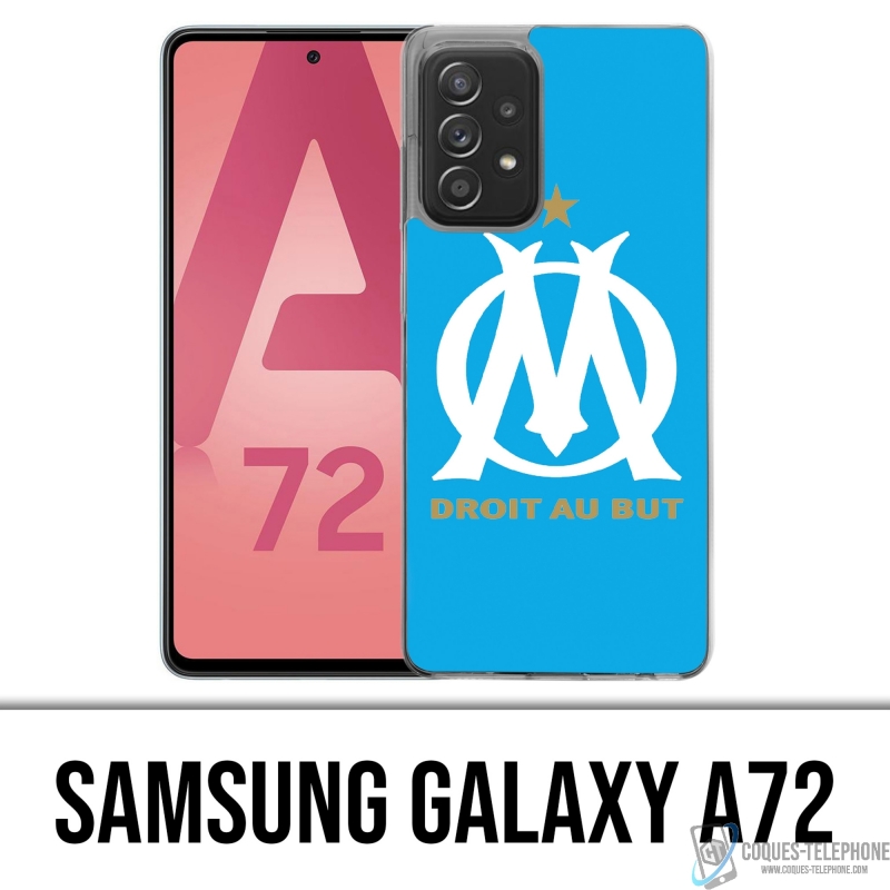 Coque Samsung Galaxy A72 - Logo Om Marseille Bleu