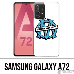 Coque Samsung Galaxy A72 - Logo Om Marseille Droit Au But