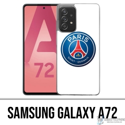 Custodia per Samsung Galaxy A72 - Logo Psg Sfondo Bianco