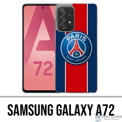 Coque Samsung Galaxy A72 - Logo Psg New Bande Rouge