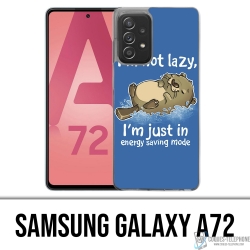 Coque Samsung Galaxy A72 - Loutre Not Lazy