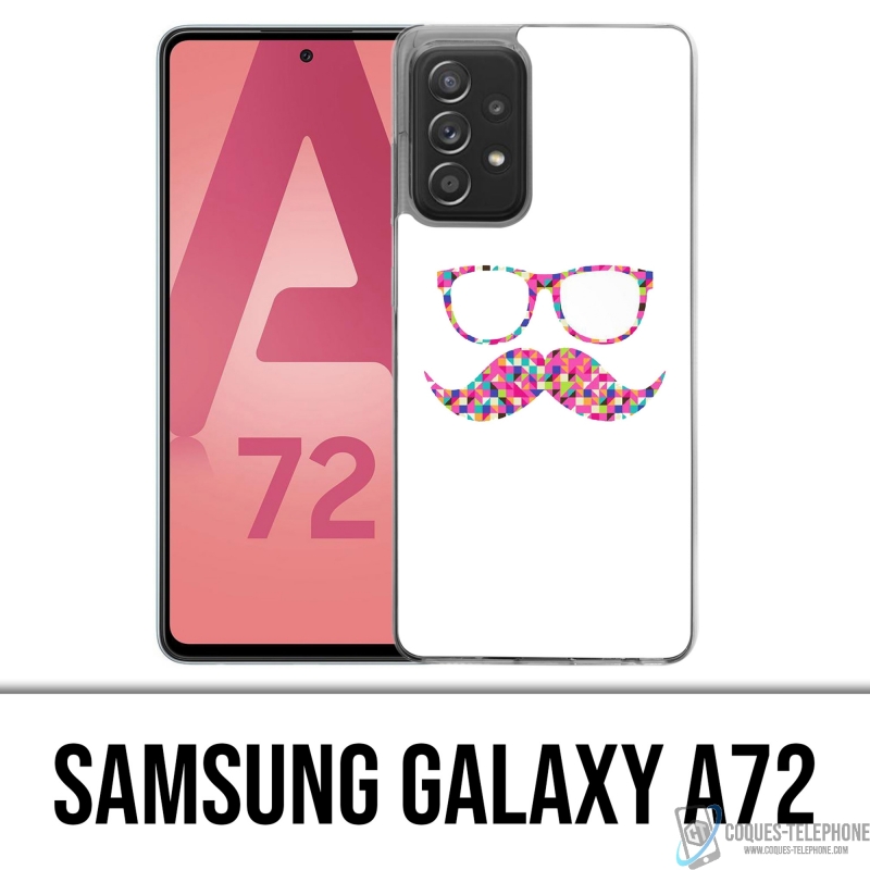 Custodia per Samsung Galaxy A72 - Occhiali baffi