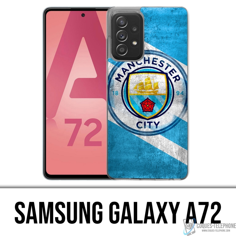 Custodia per Samsung Galaxy A72 - Manchester Football Grunge