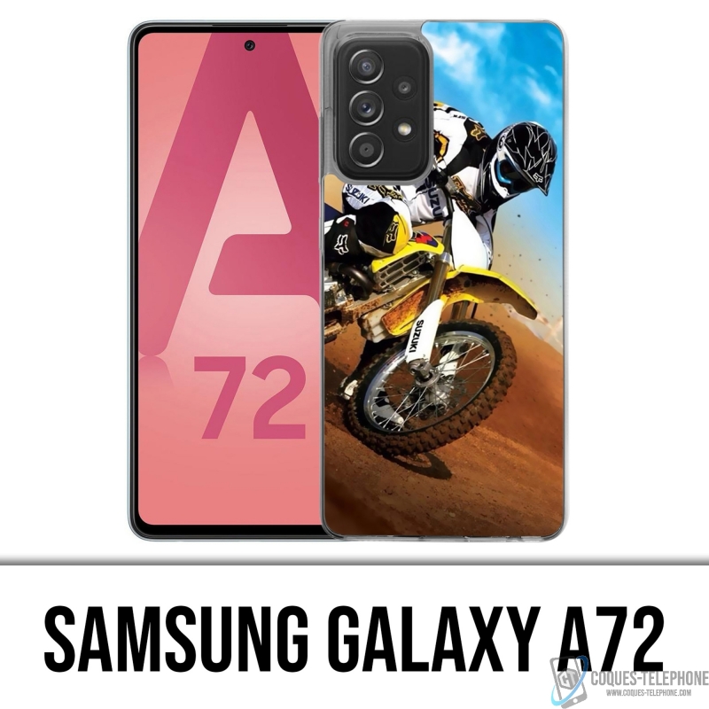Custodia per Samsung Galaxy A72 - Sabbia Motocross