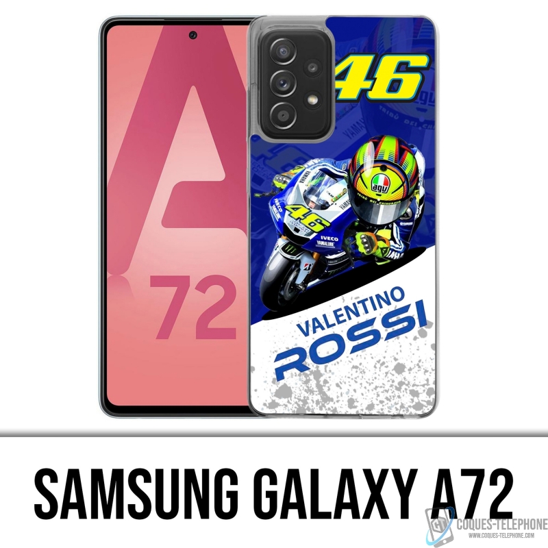 Samsung Galaxy A72 case - Motogp Rossi Cartoon 2