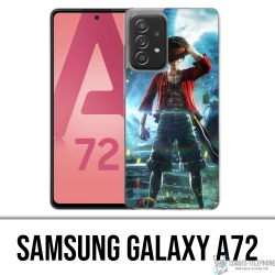 Samsung Galaxy A72 Case - One Piece Ruffy Jump Force