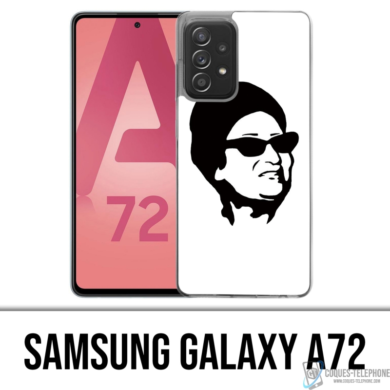 Custodia per Samsung Galaxy A72 - Oum Kalthoum Nero Bianco