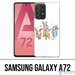 Coque Samsung Galaxy A72 - Pokémon Bébé Evoli Évolution